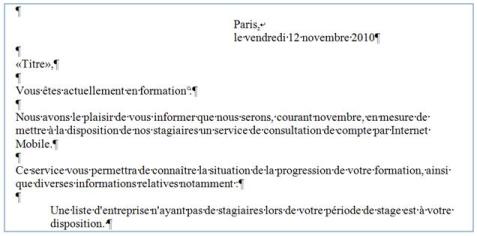 Texte ajouté